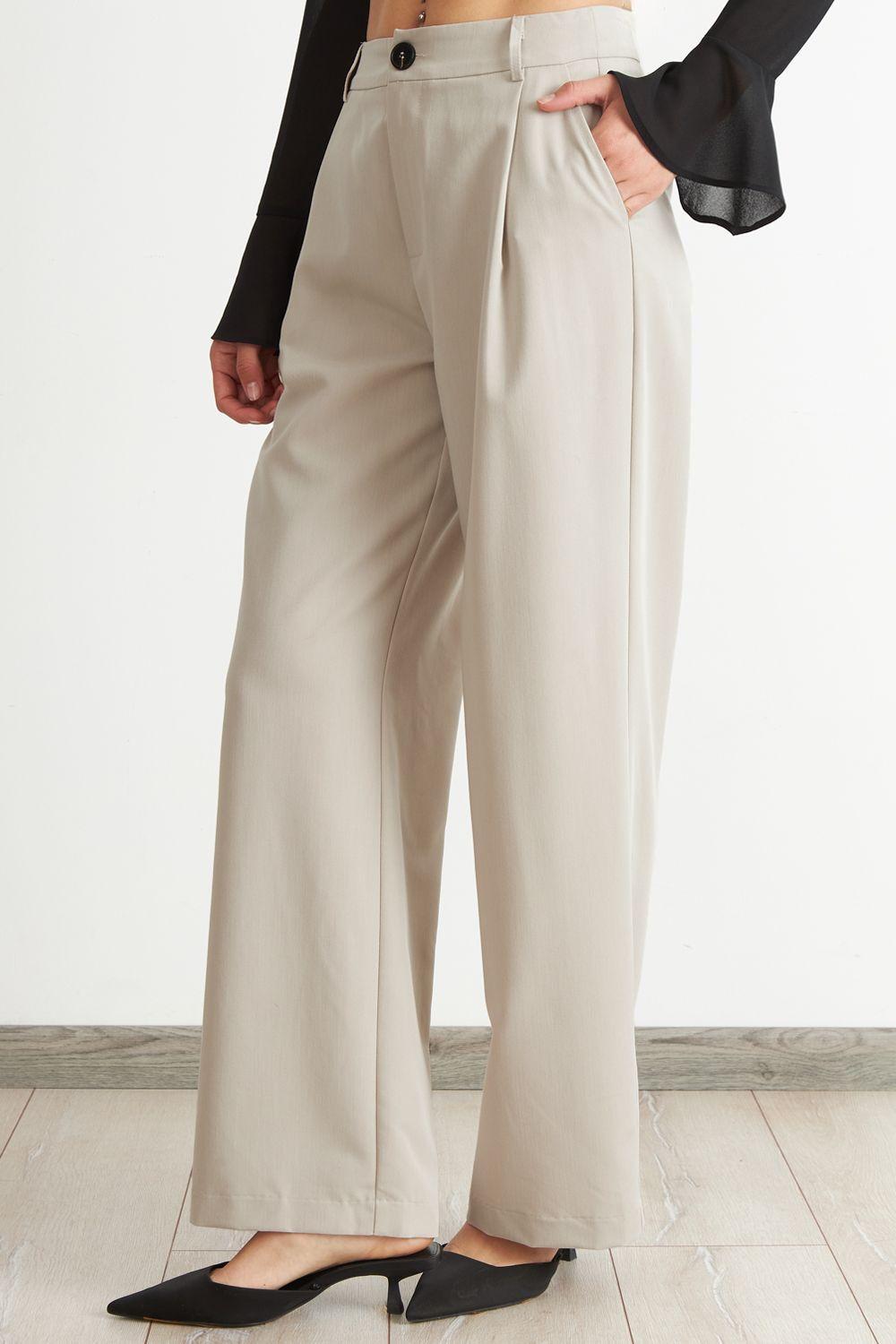 Pantalón Vestir Recto Khaki Nicopoly-2