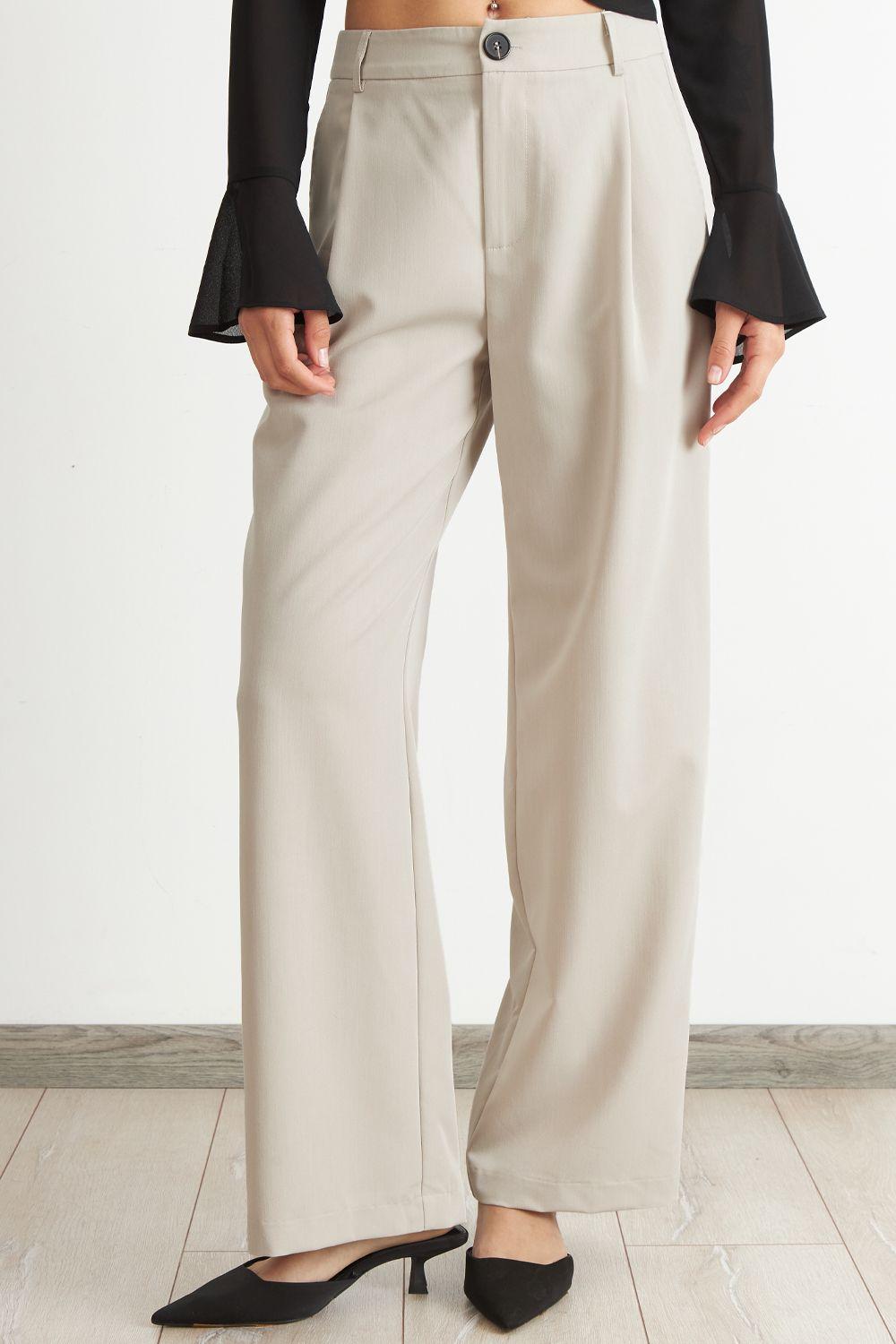 Pantalón Vestir Recto Khaki Nicopoly-4