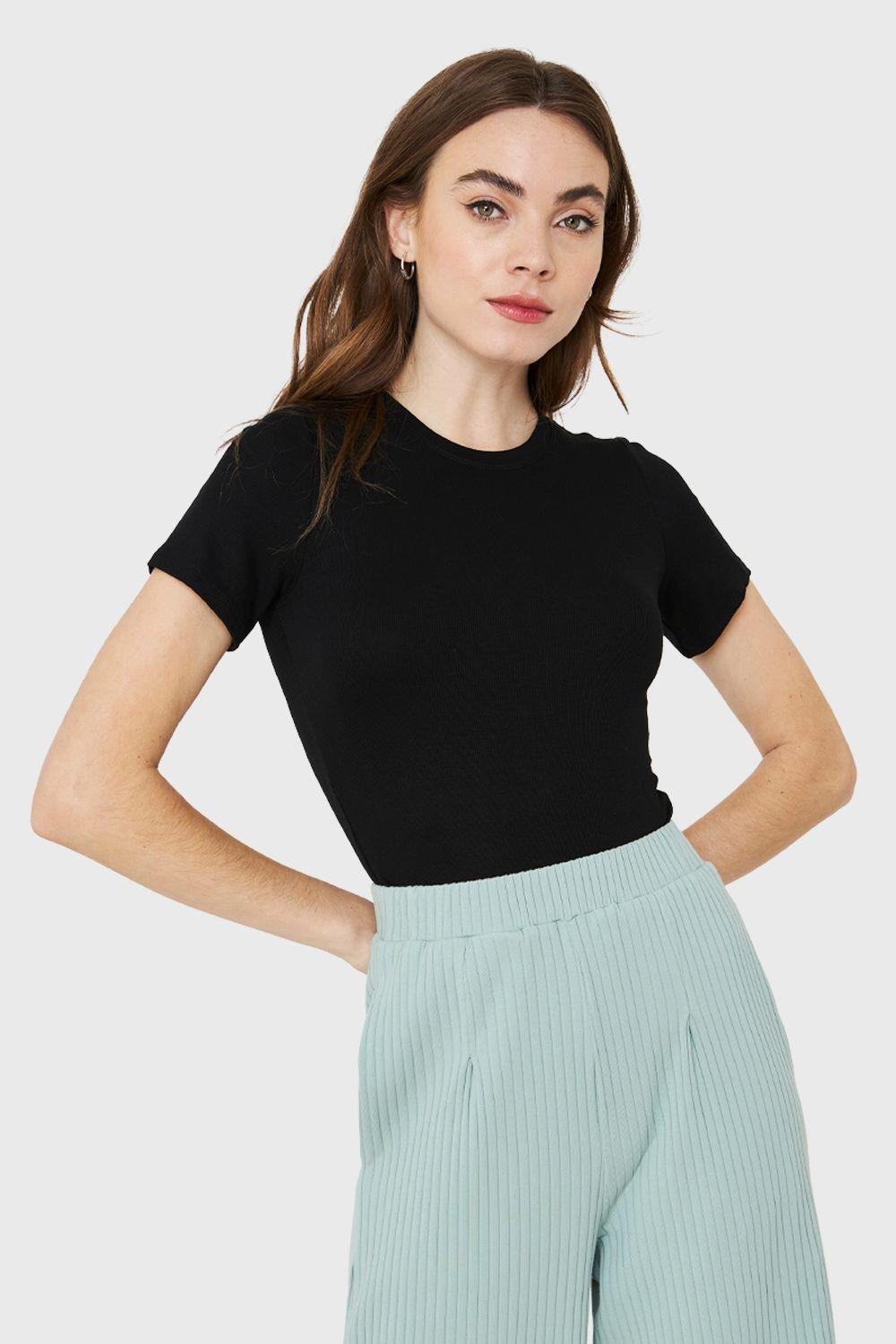 Body Manga Corta Negro Nicopoly-4