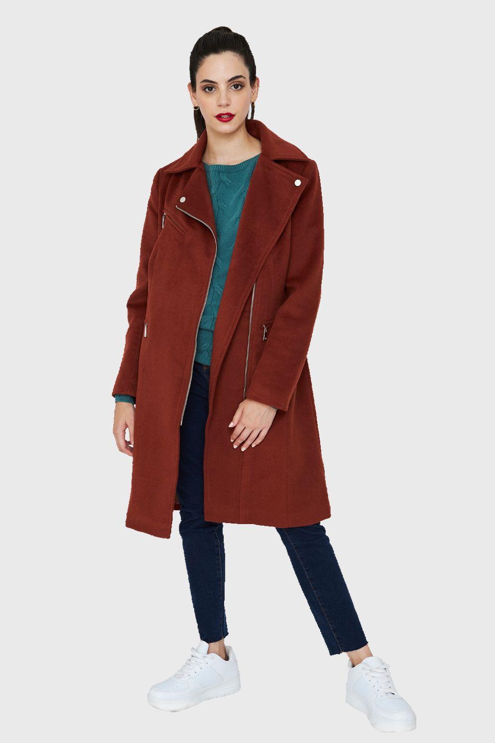 Abrigo Cierre Lateral Terracota Nicopoly-1