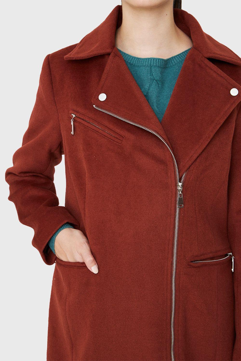 Abrigo Cierre Lateral Terracota Nicopoly-5