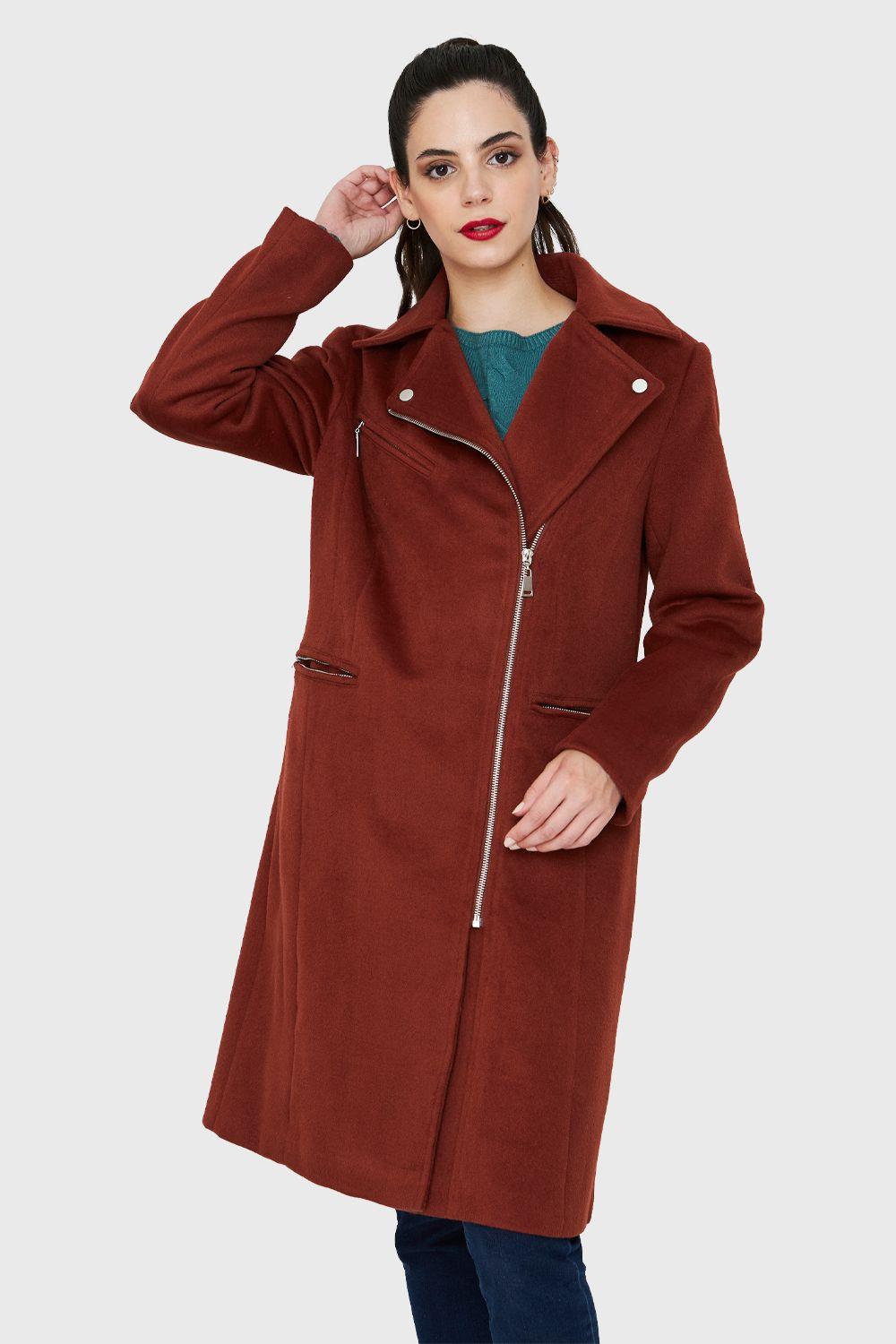 Abrigo Cierre Lateral Terracota Nicopoly-4