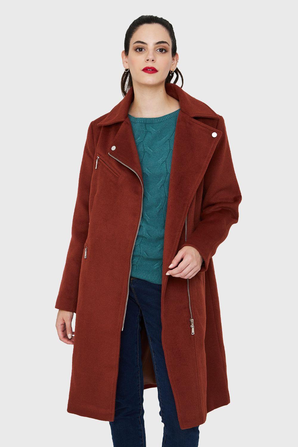 Abrigo Cierre Lateral Terracota Nicopoly-0