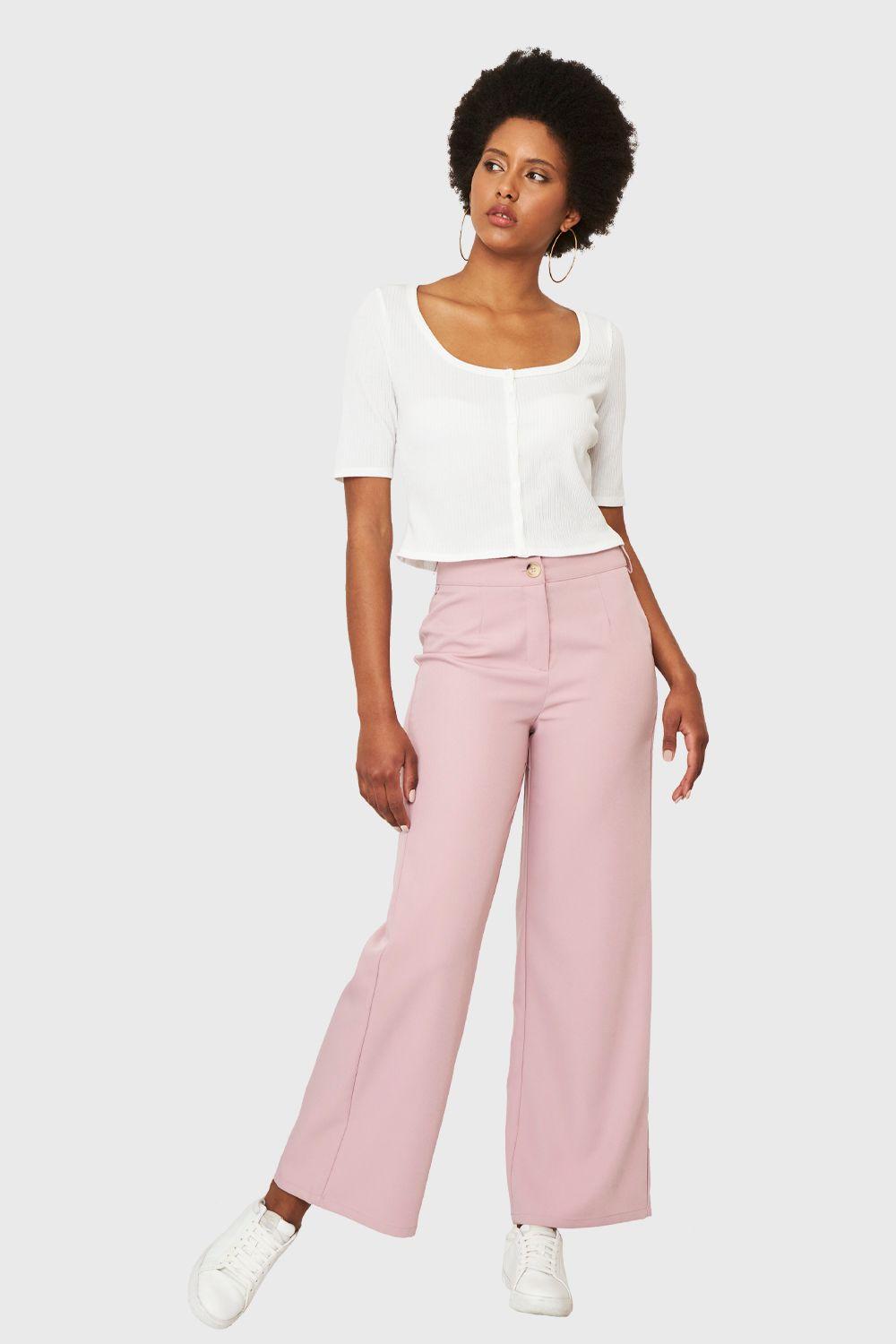 Crop Top Botones Blanco Nicopoly-1