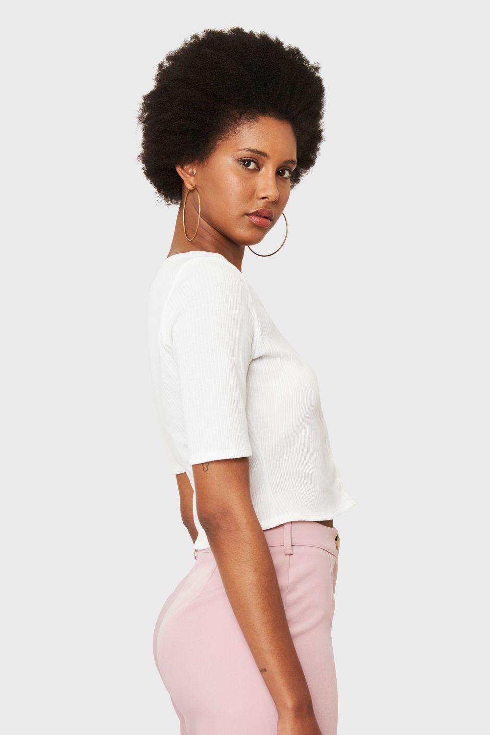 Crop Top Botones Blanco Nicopoly-2