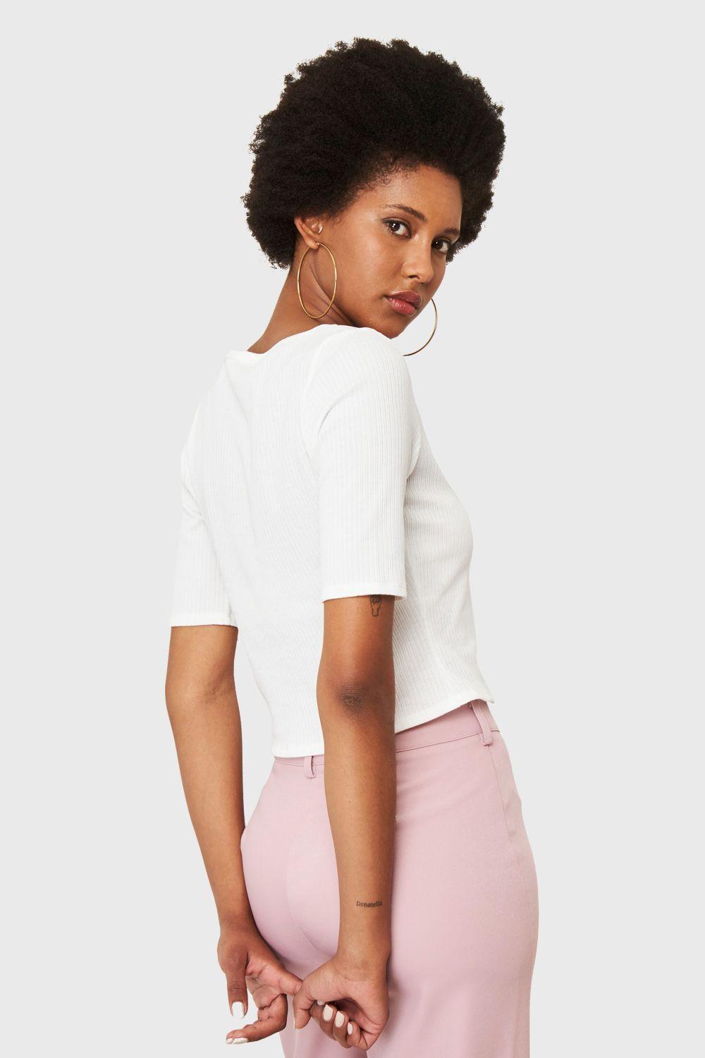 Crop Top Botones Blanco Nicopoly-3