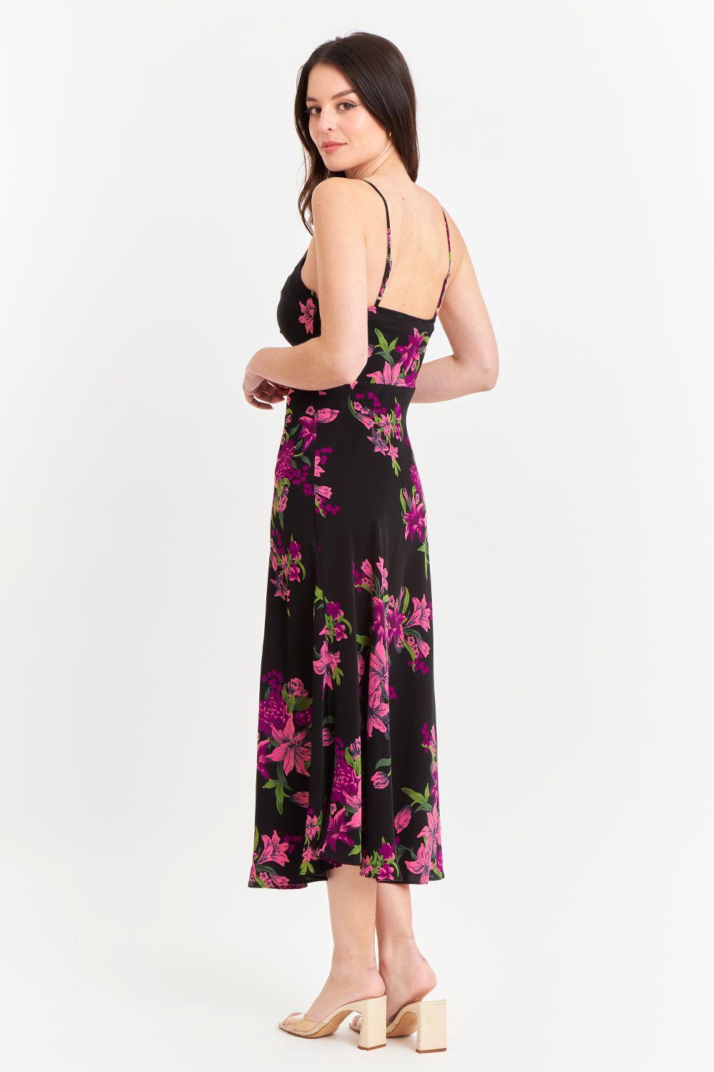 Vestido Flores Fucsia Nicopoly-3
