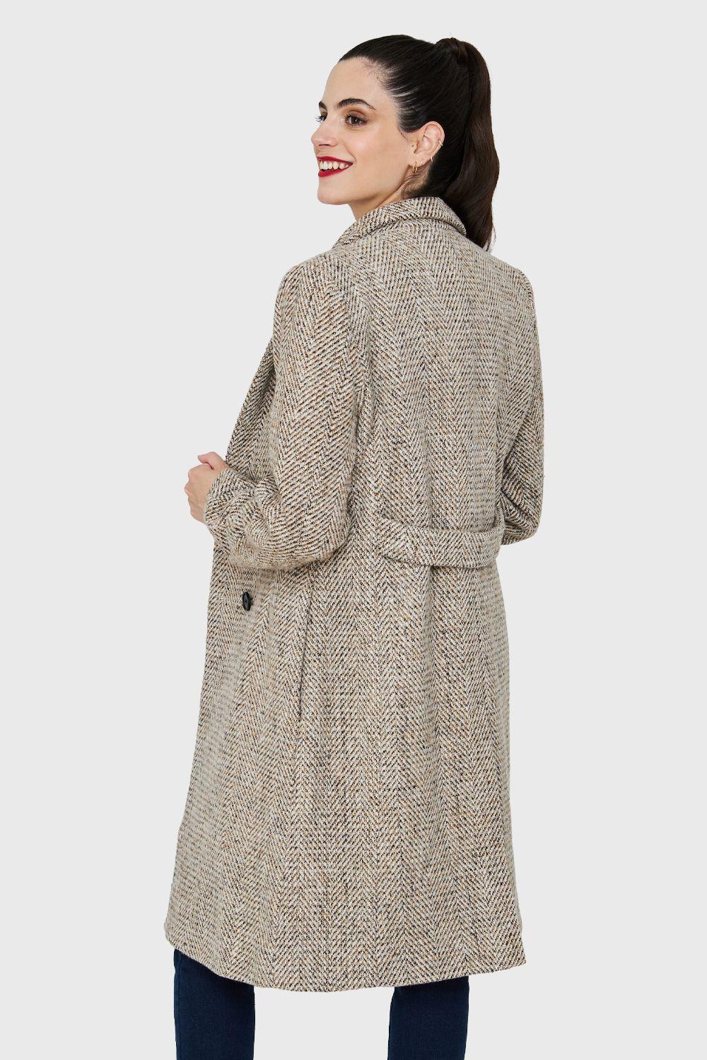 Abrigo Jaspeado Khaki Nicopoly-3