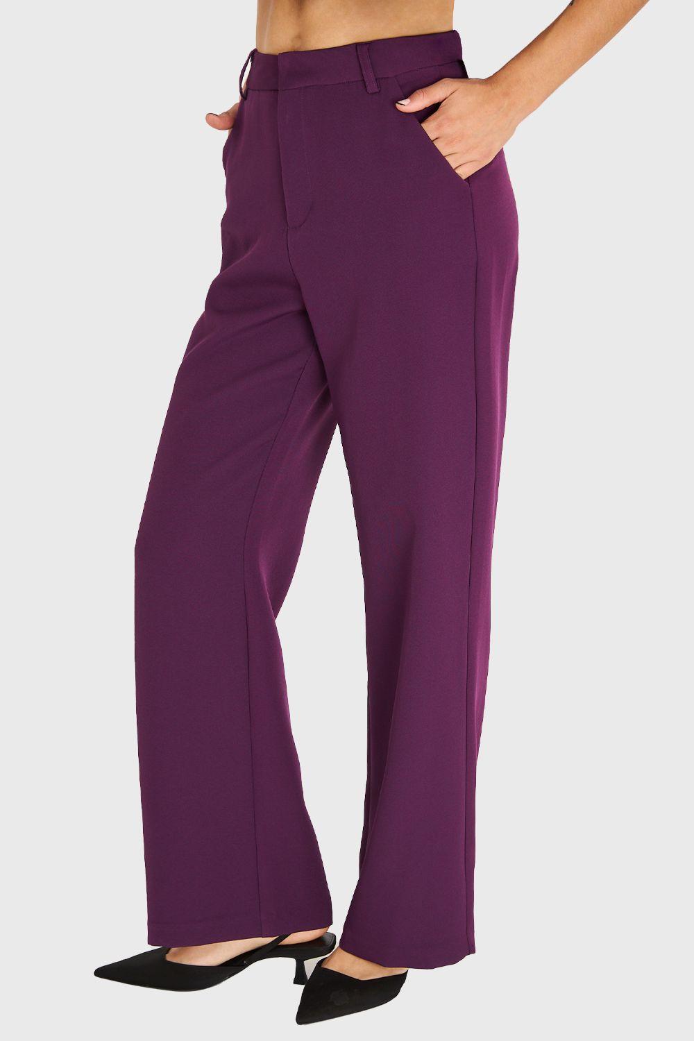 Pantalón Básico Morado Nicopoly-2