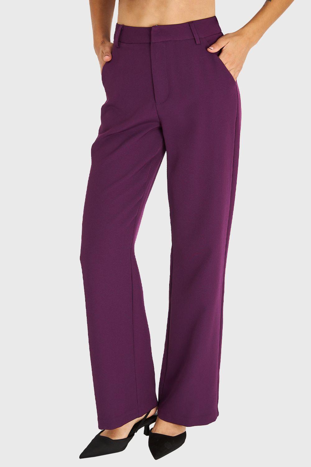 Pantalón Básico Morado Nicopoly-4