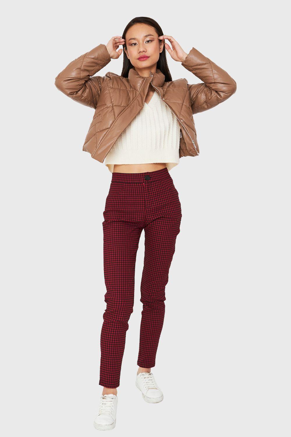 Parka Corta Con Mangas Café Nicopoly-1