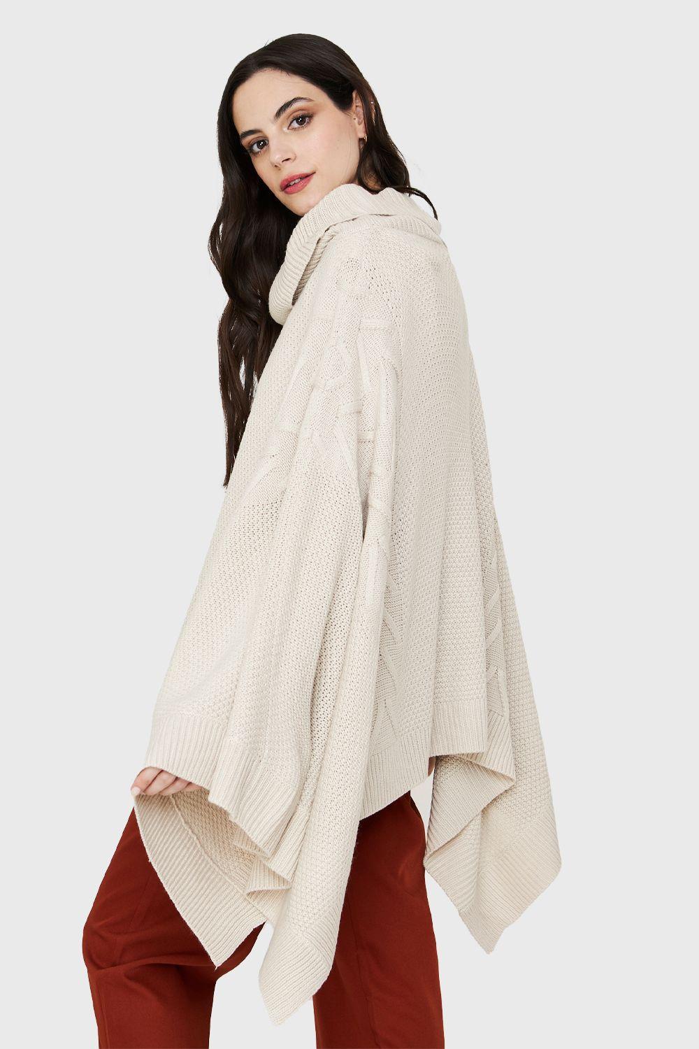 Poncho Cuello Beatle Blanco Nicopoly-2