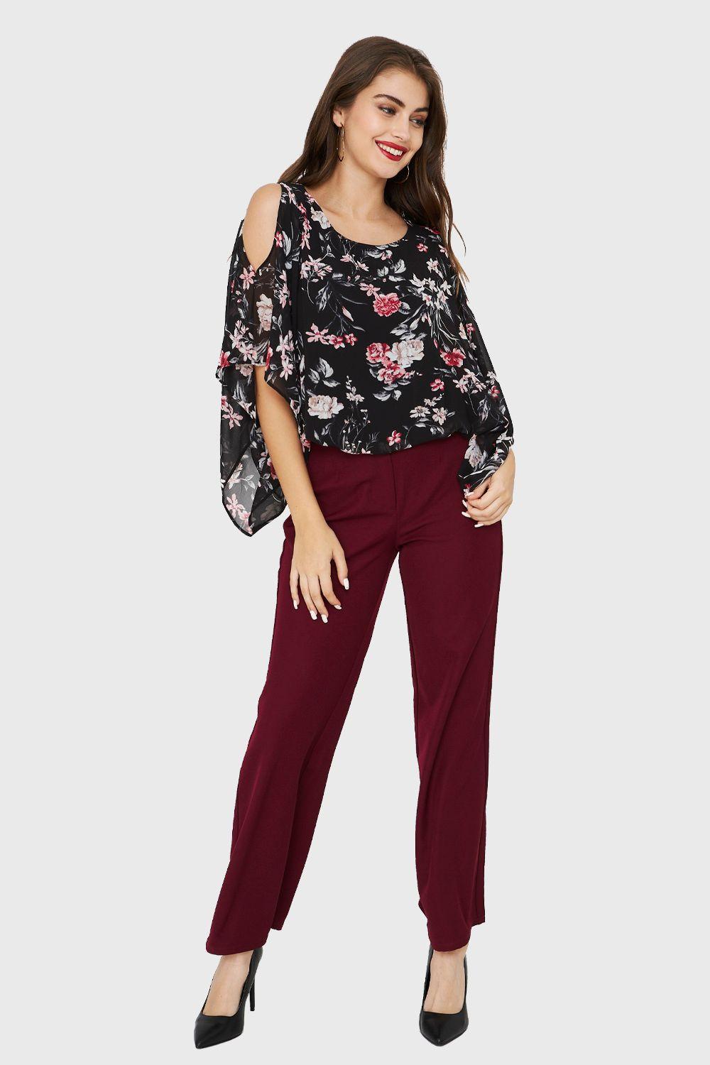 Blusa Manga Kimono Negro Nicopoly-1