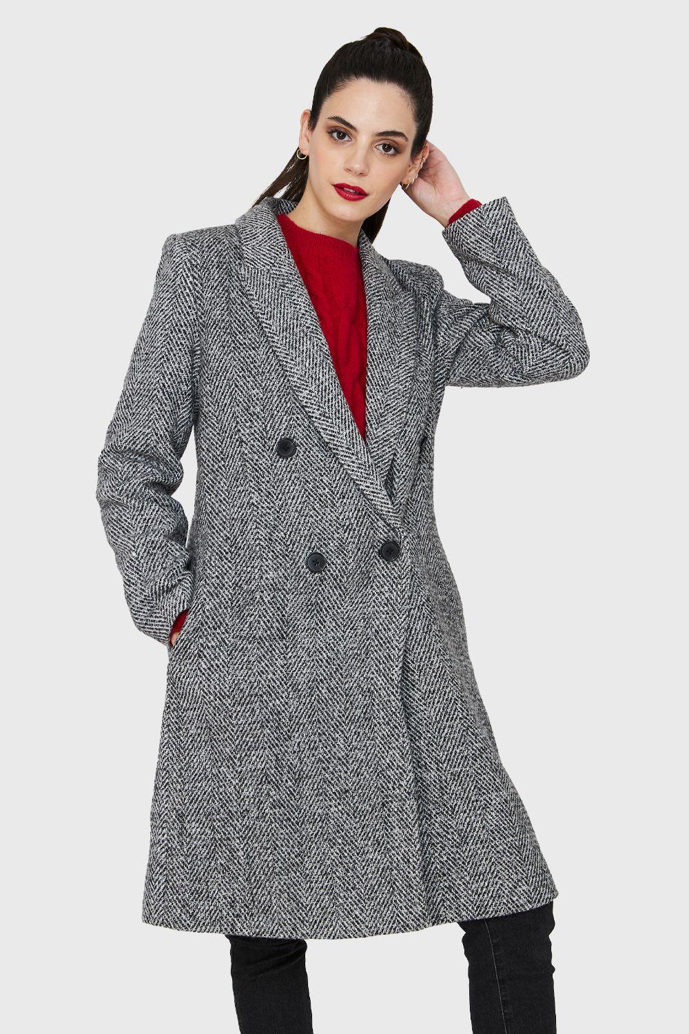 Abrigo Jaspeado Gris Nicopoly-4