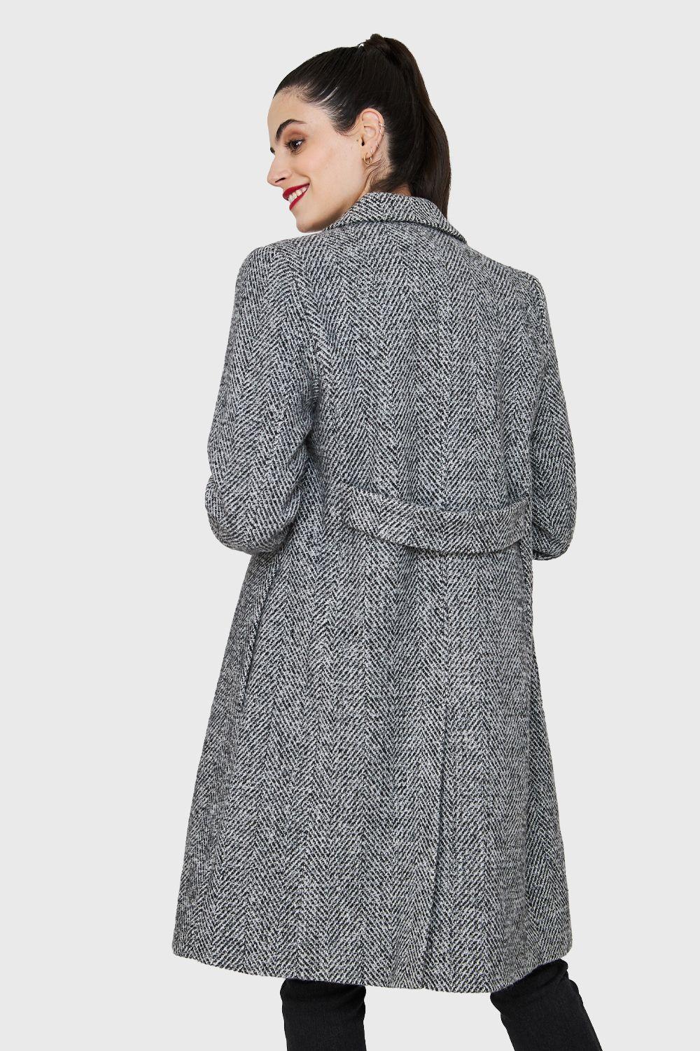 Abrigo Jaspeado Gris Nicopoly-3