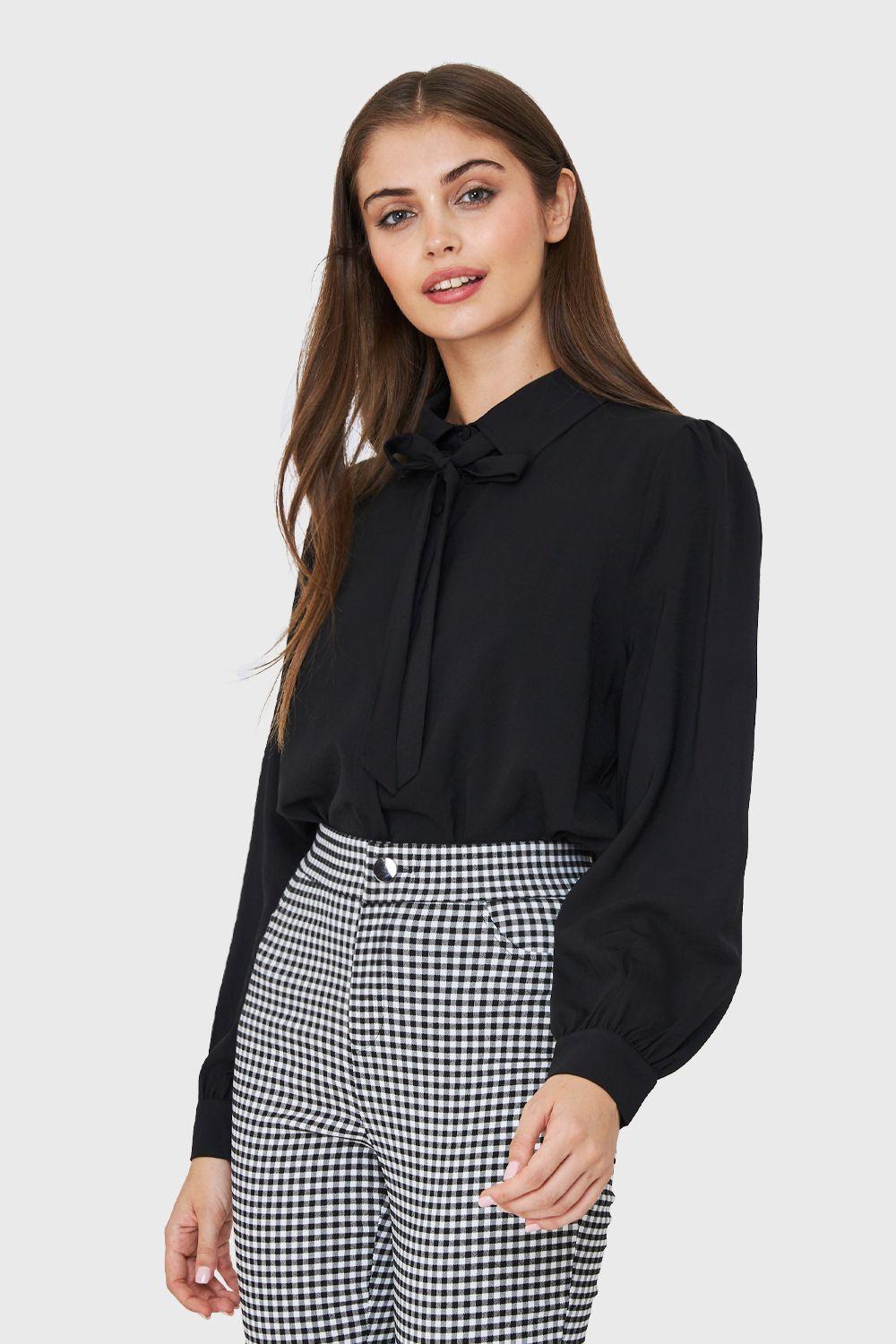 Blusa Lazo Desmontable Negro Nicopoly-2