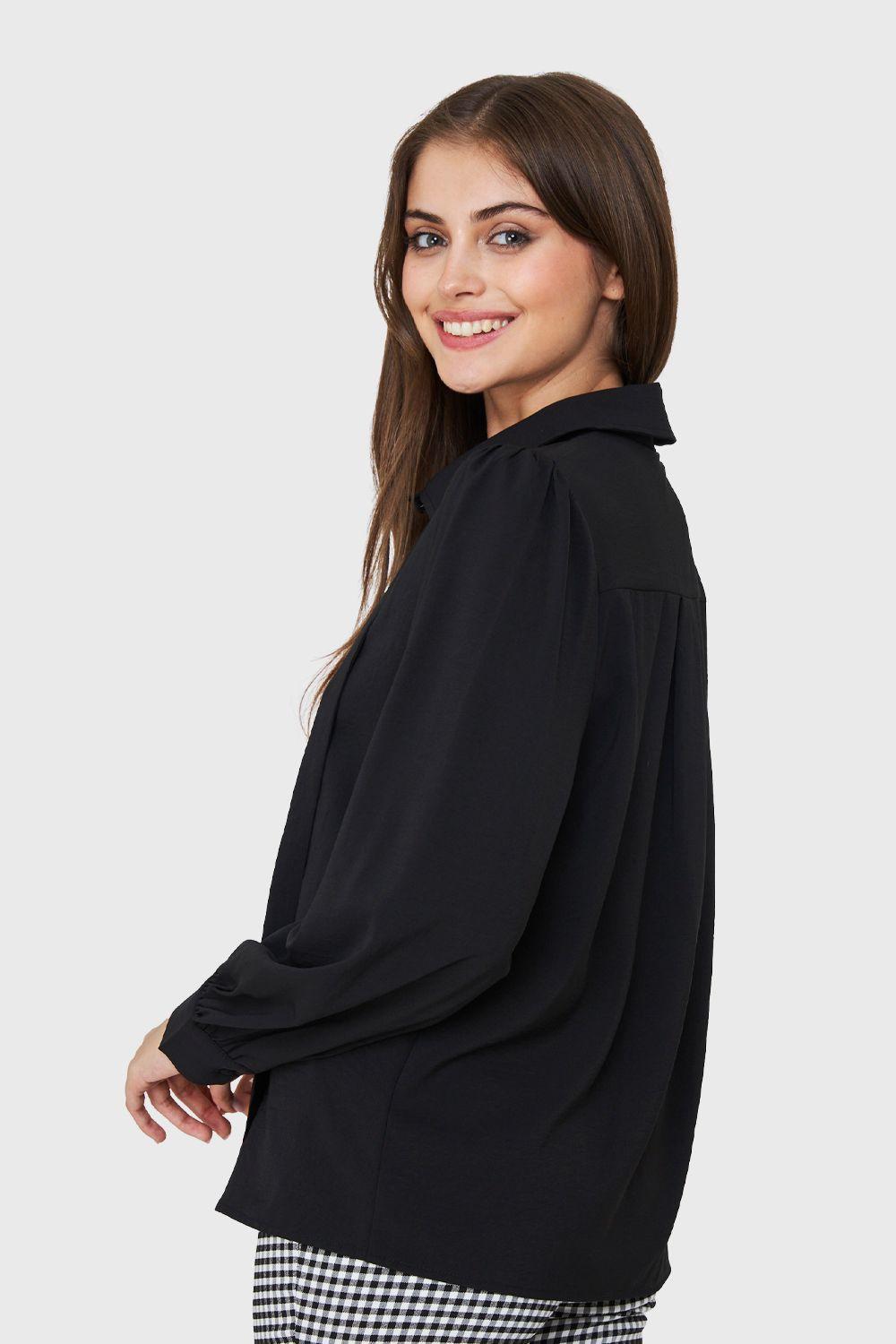 Blusa Lazo Desmontable Negro Nicopoly-3