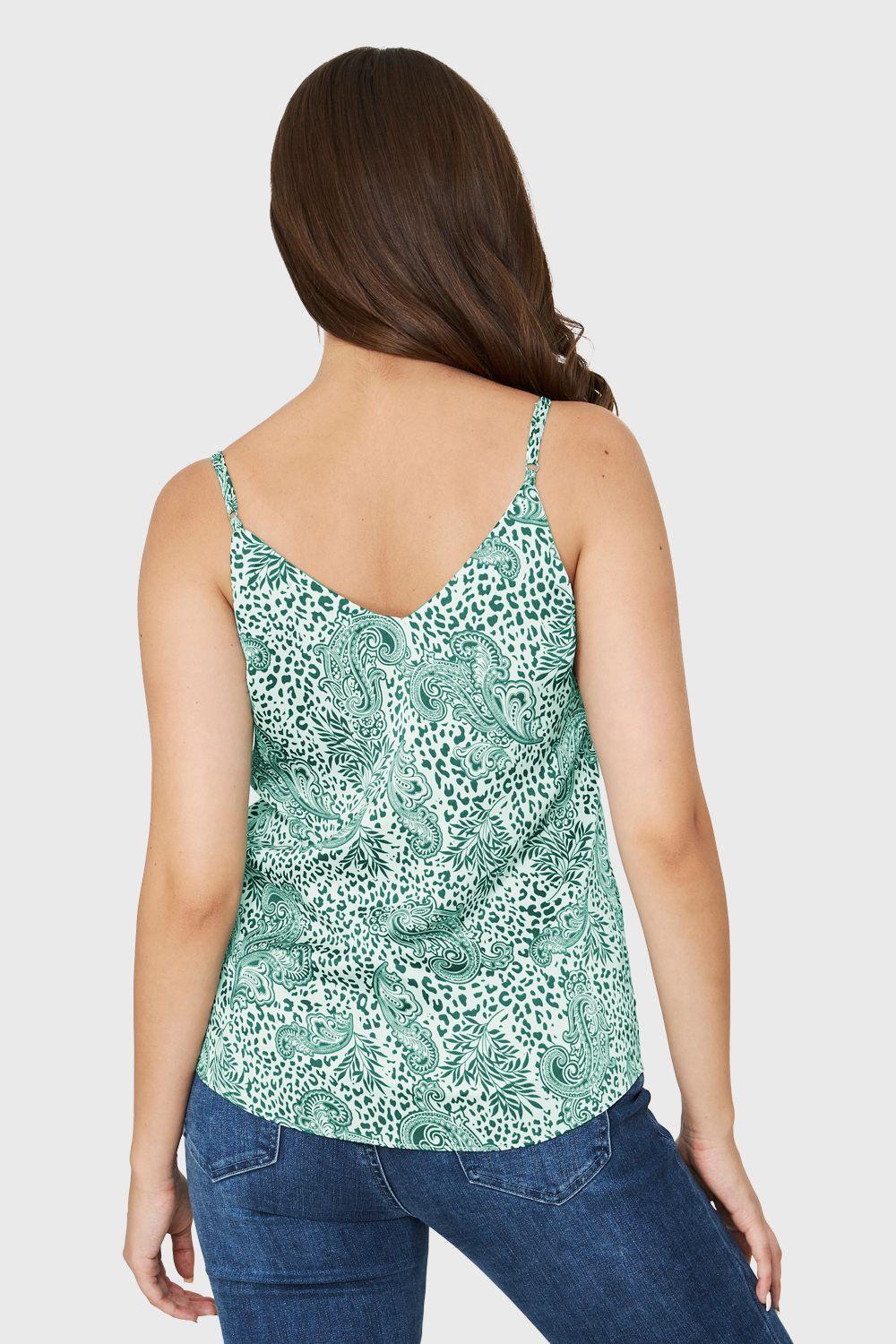 Top Print Paisley Verde Nicopoly-3