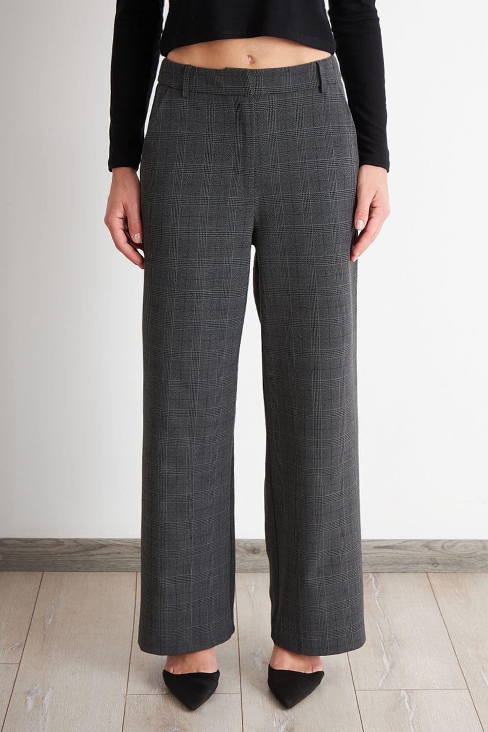 Pantalón Tartán Gris Nicopoly-0