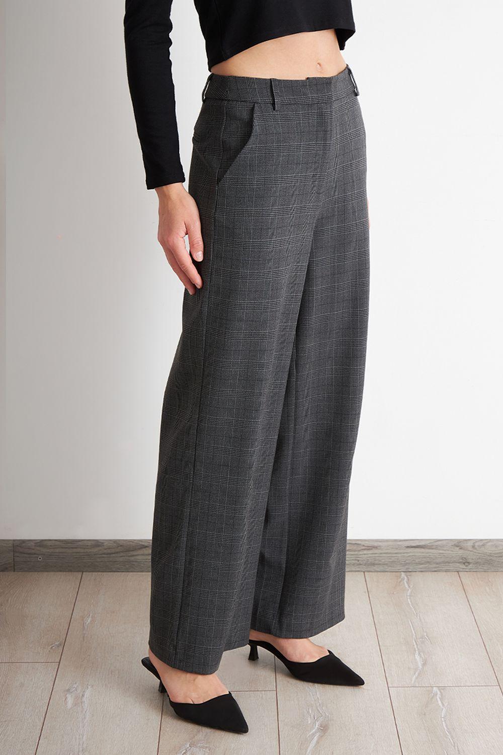 Pantalón Tartán Gris Nicopoly-2