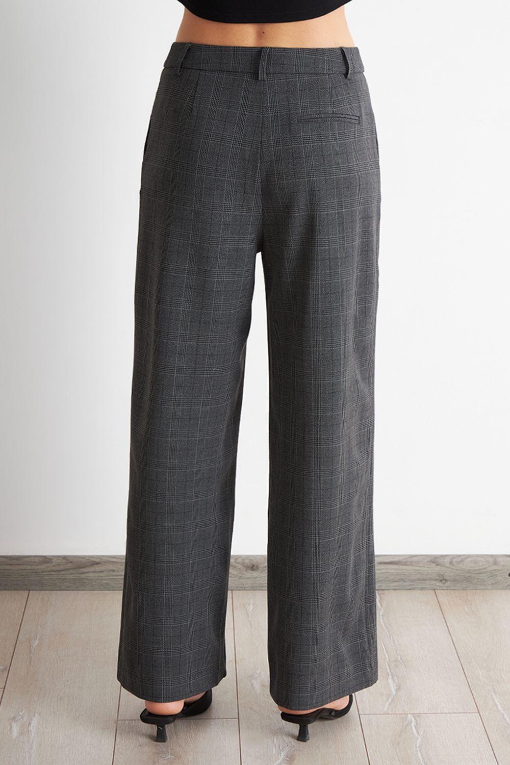 Pantalón Tartán Gris Nicopoly-3