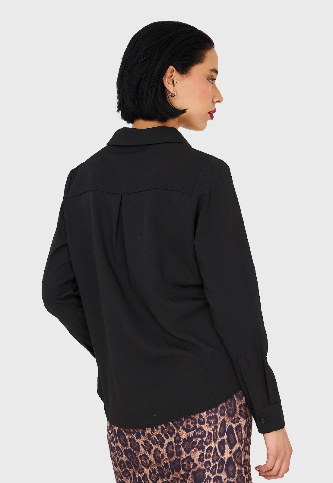 Camisa Básica Negro Nicopoly-3