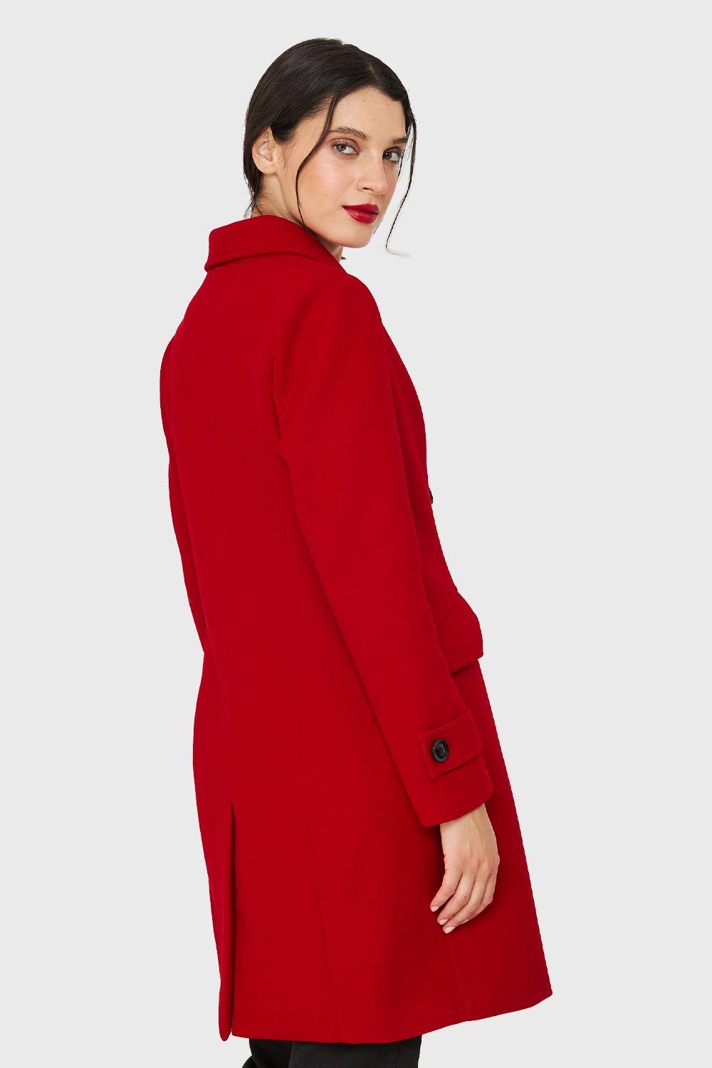 Abrigo 6 Botones Rojo Nicopoly-3