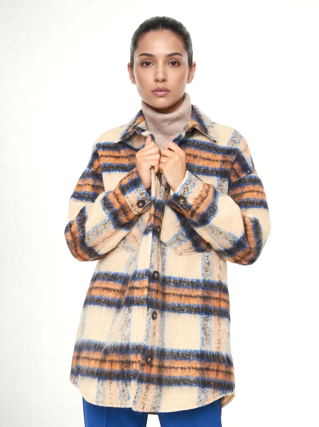 Chaqueta Leñadora Beige Nicopoly-0