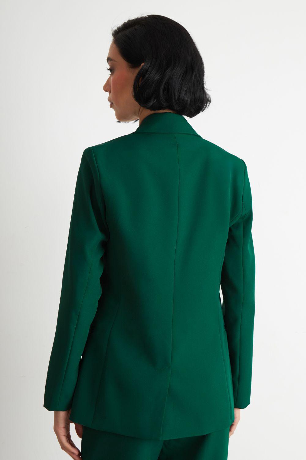 Blazer Básico De Tope Verde Nicopoly-3