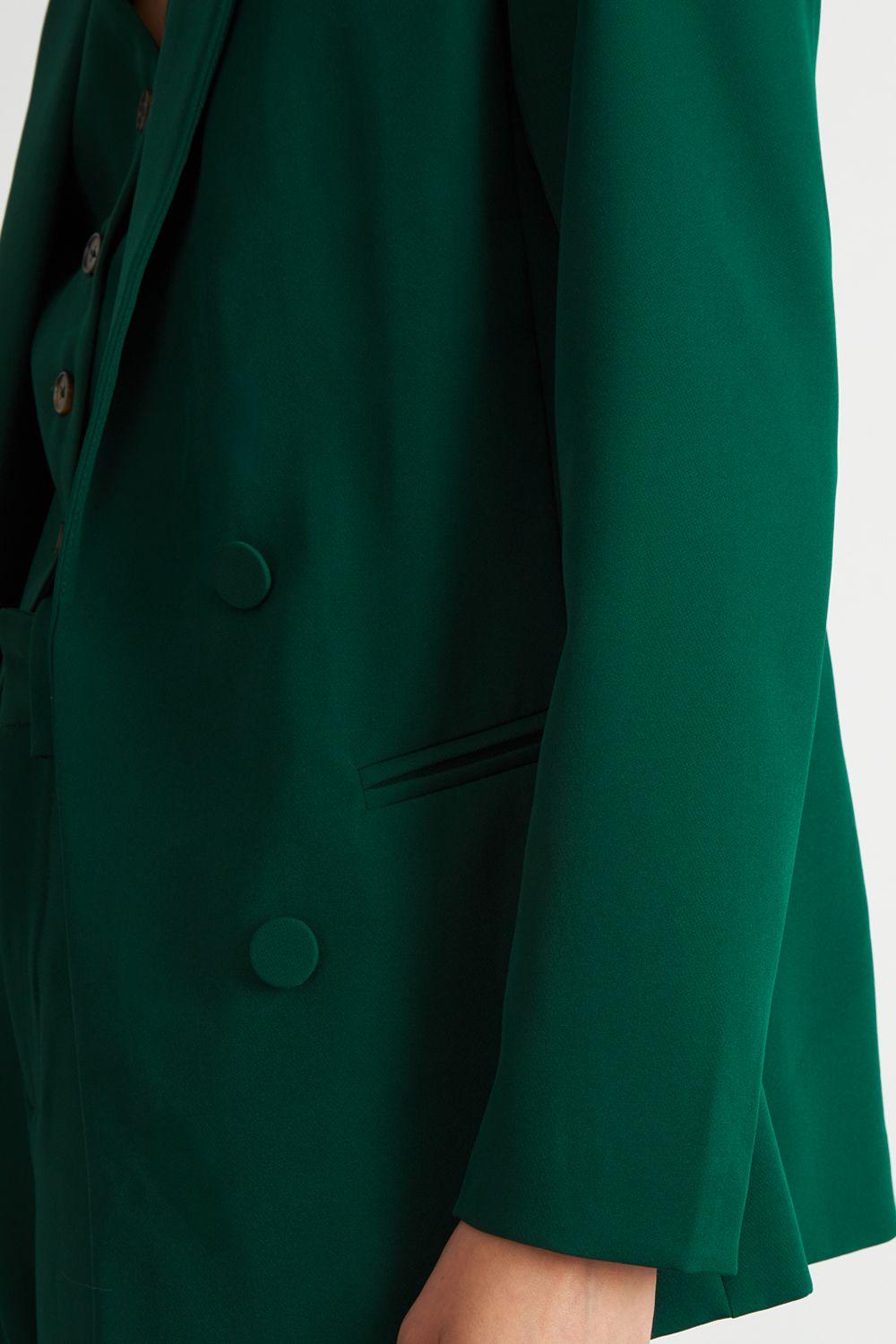 Blazer Básico De Tope Verde Nicopoly-5