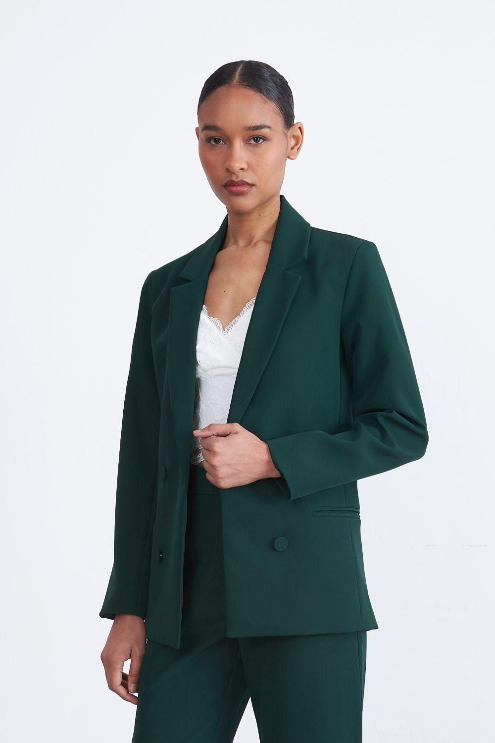 Blazer Básico de Tope Verde Nicopoly-0