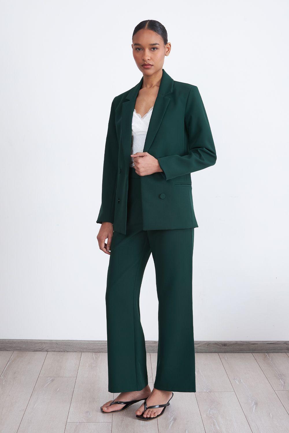 Blazer Básico de Tope Verde Nicopoly-1