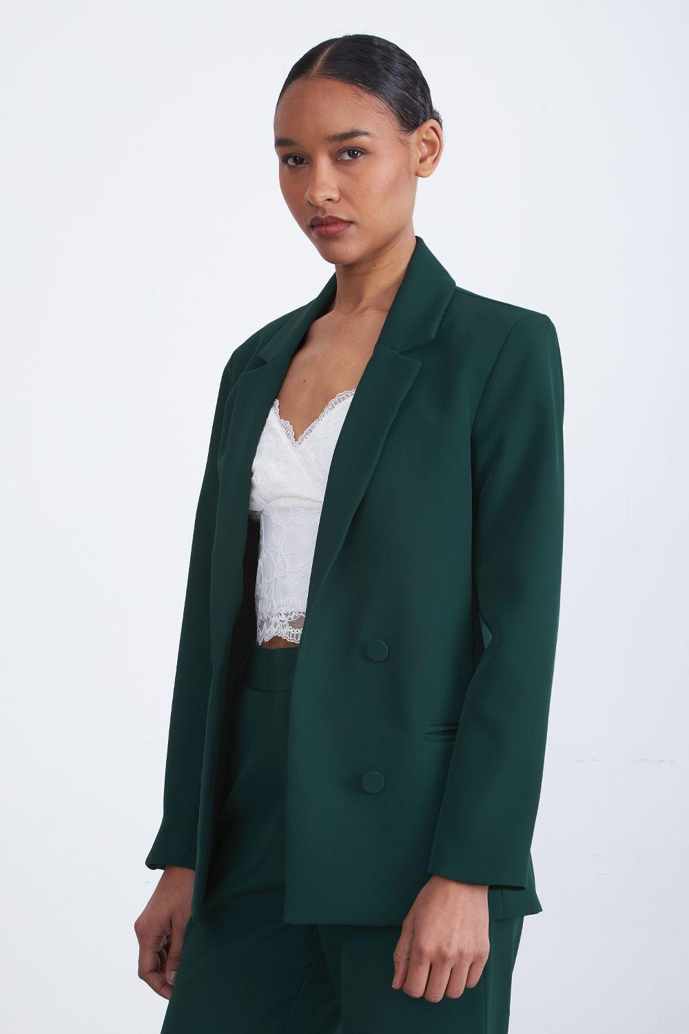 Blazer Básico de Tope Verde Nicopoly-2