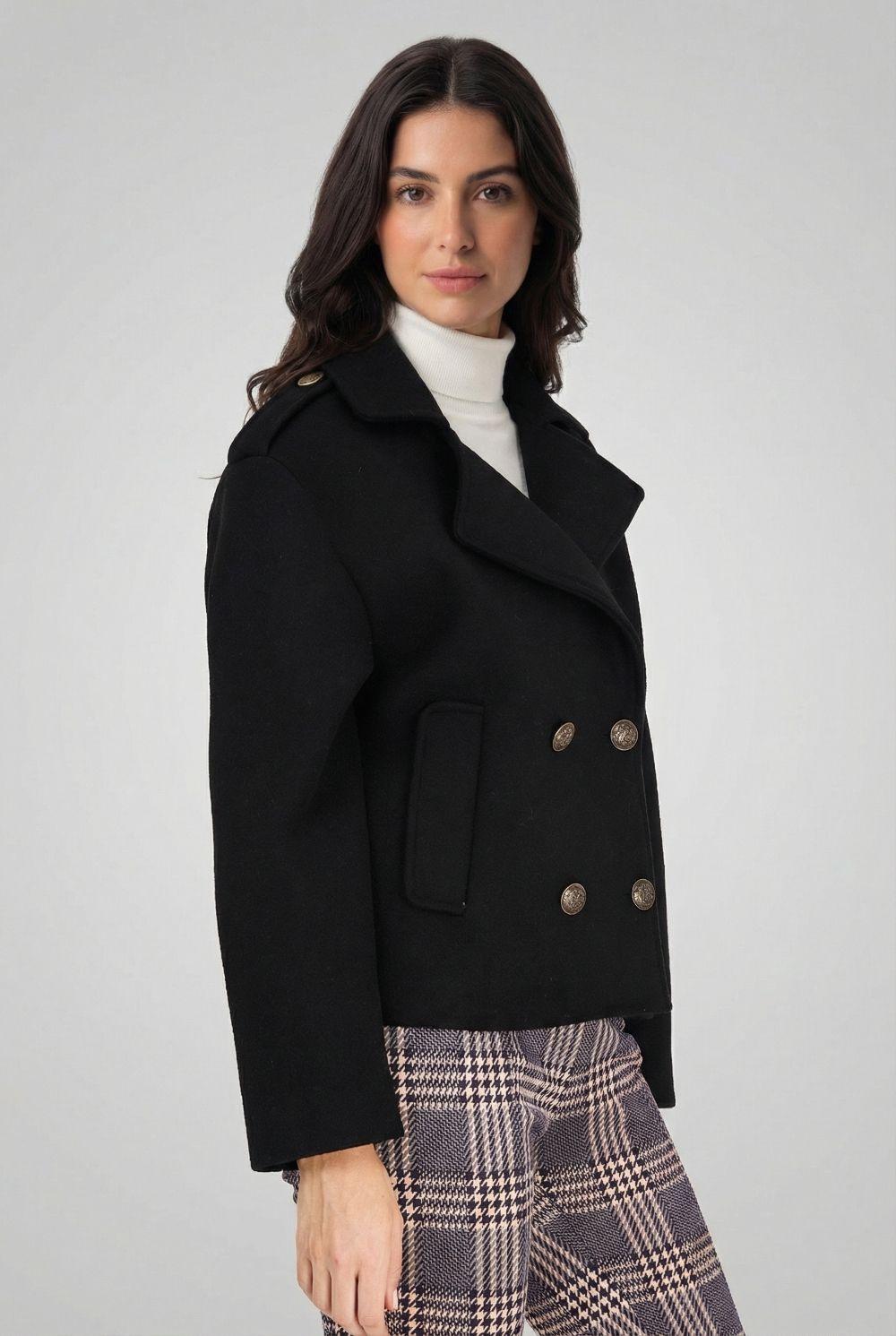 Abrigo Corto Negro Nicopoly-2