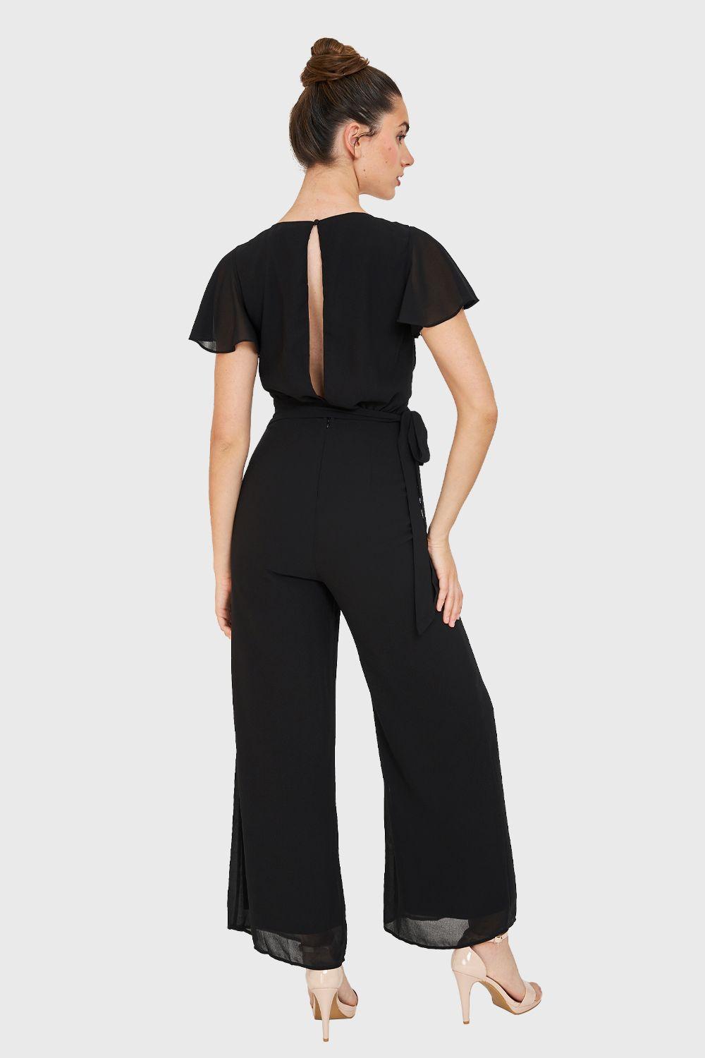 Enterito Escote V Con Lazo Negro Nicopoly-3