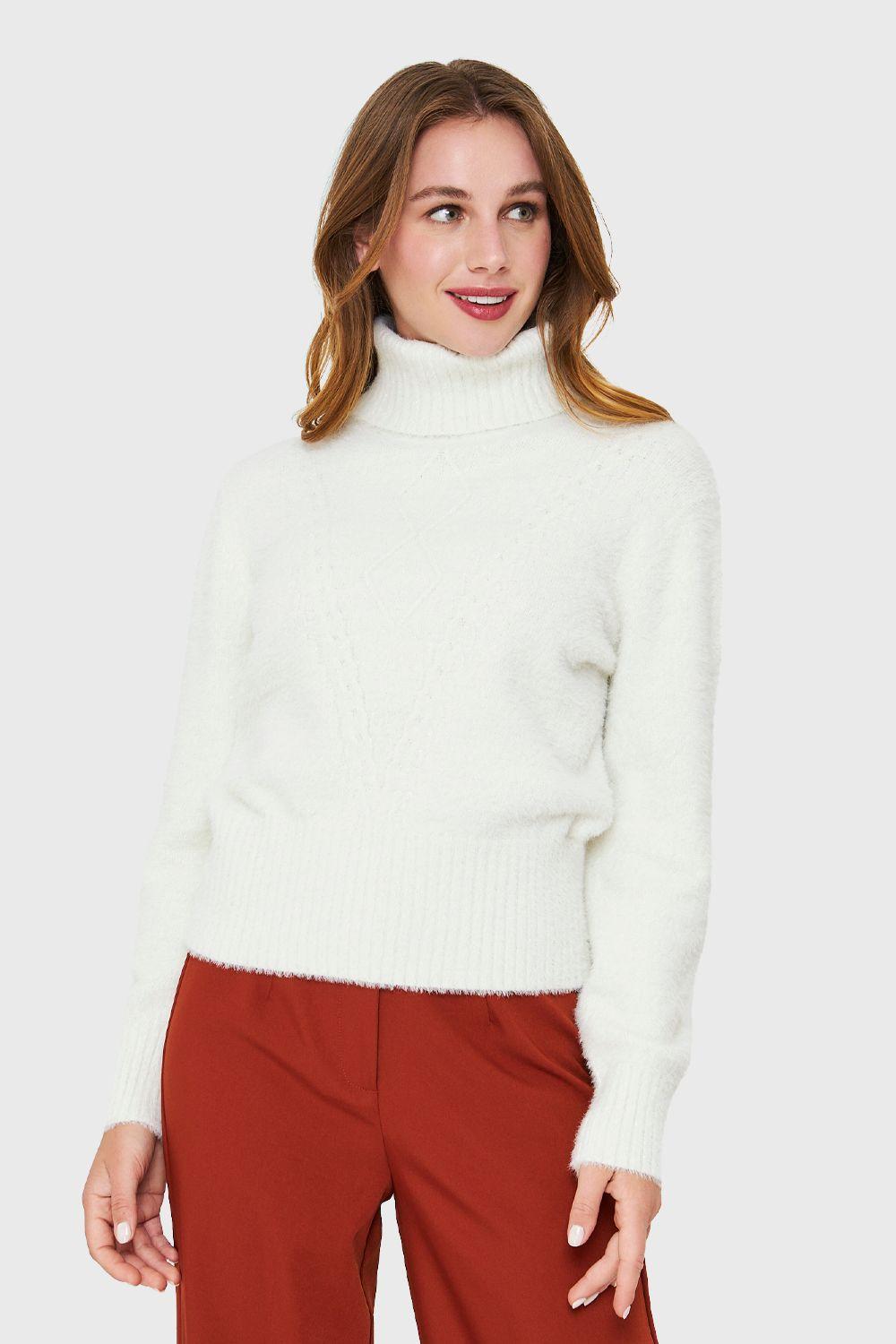 Sweater Beatle Brillos Blanco Nicopoly-4