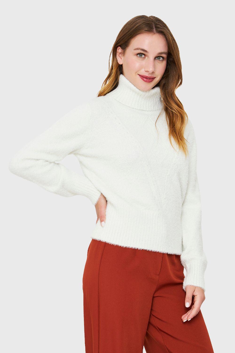 Sweater Beatle Brillos Blanco Nicopoly-2