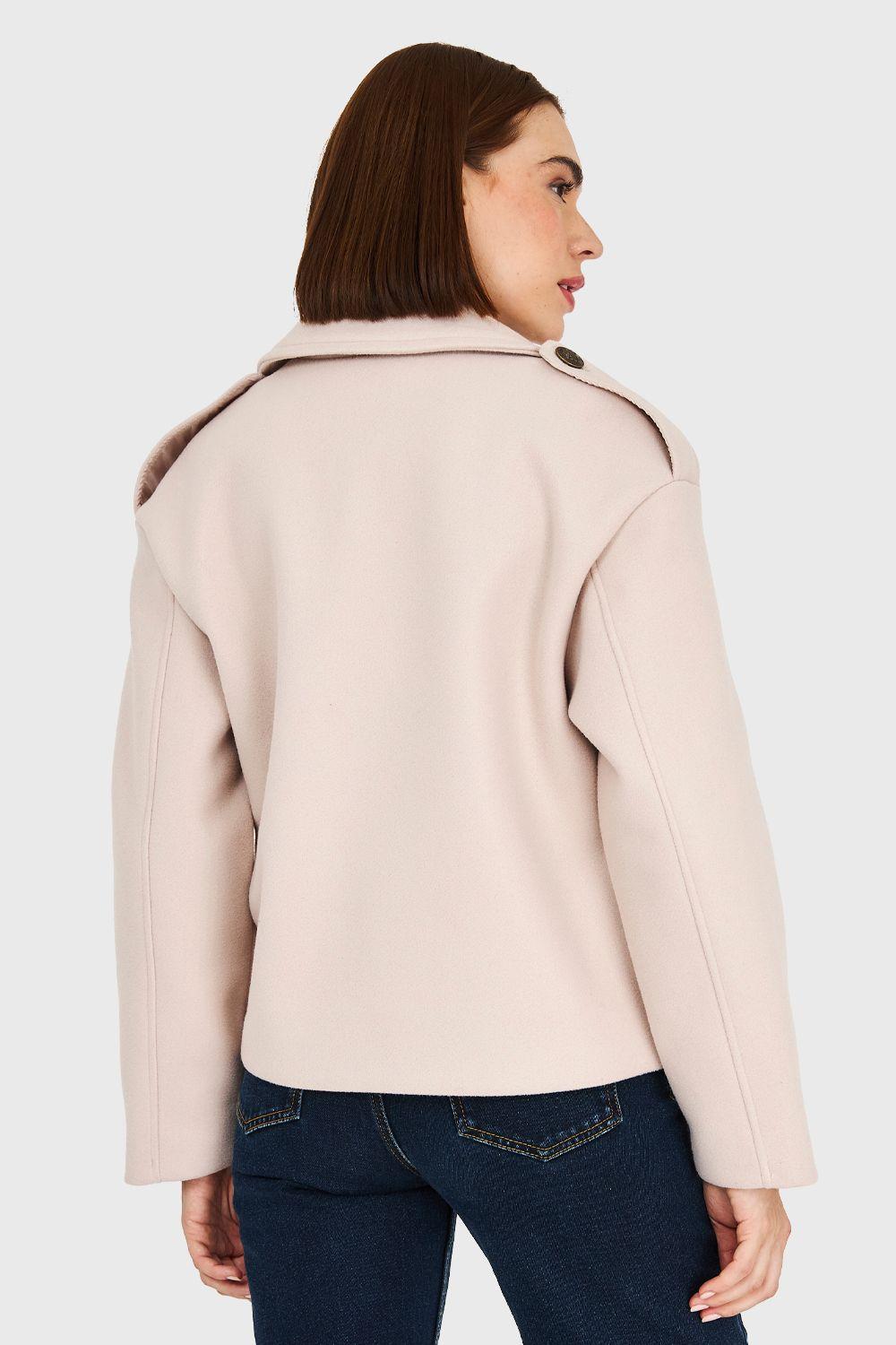 Abrigo Corto Beige Nicopoly-3