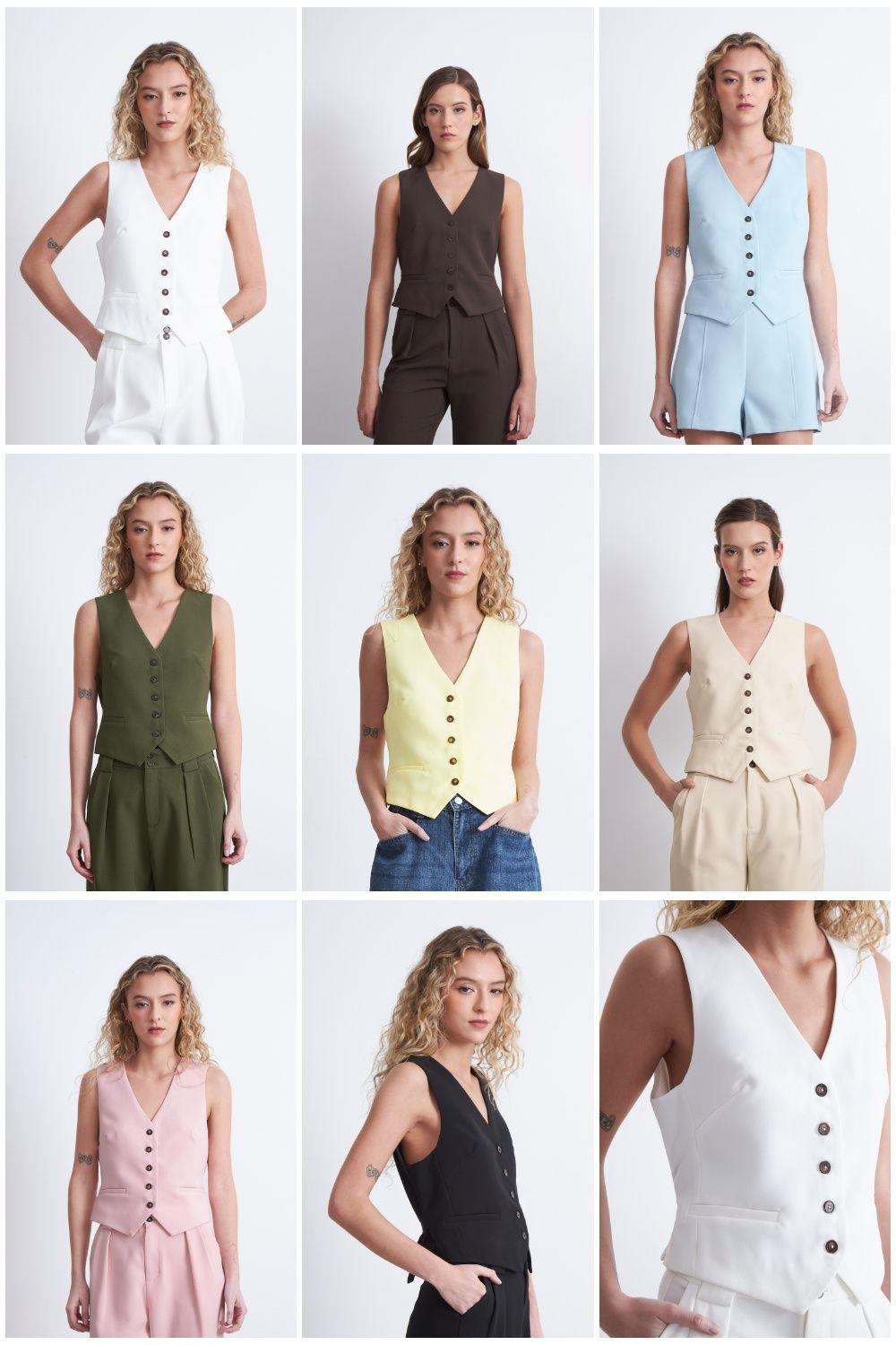 Gilet Básico Ajustable Beige Nicopoly-4