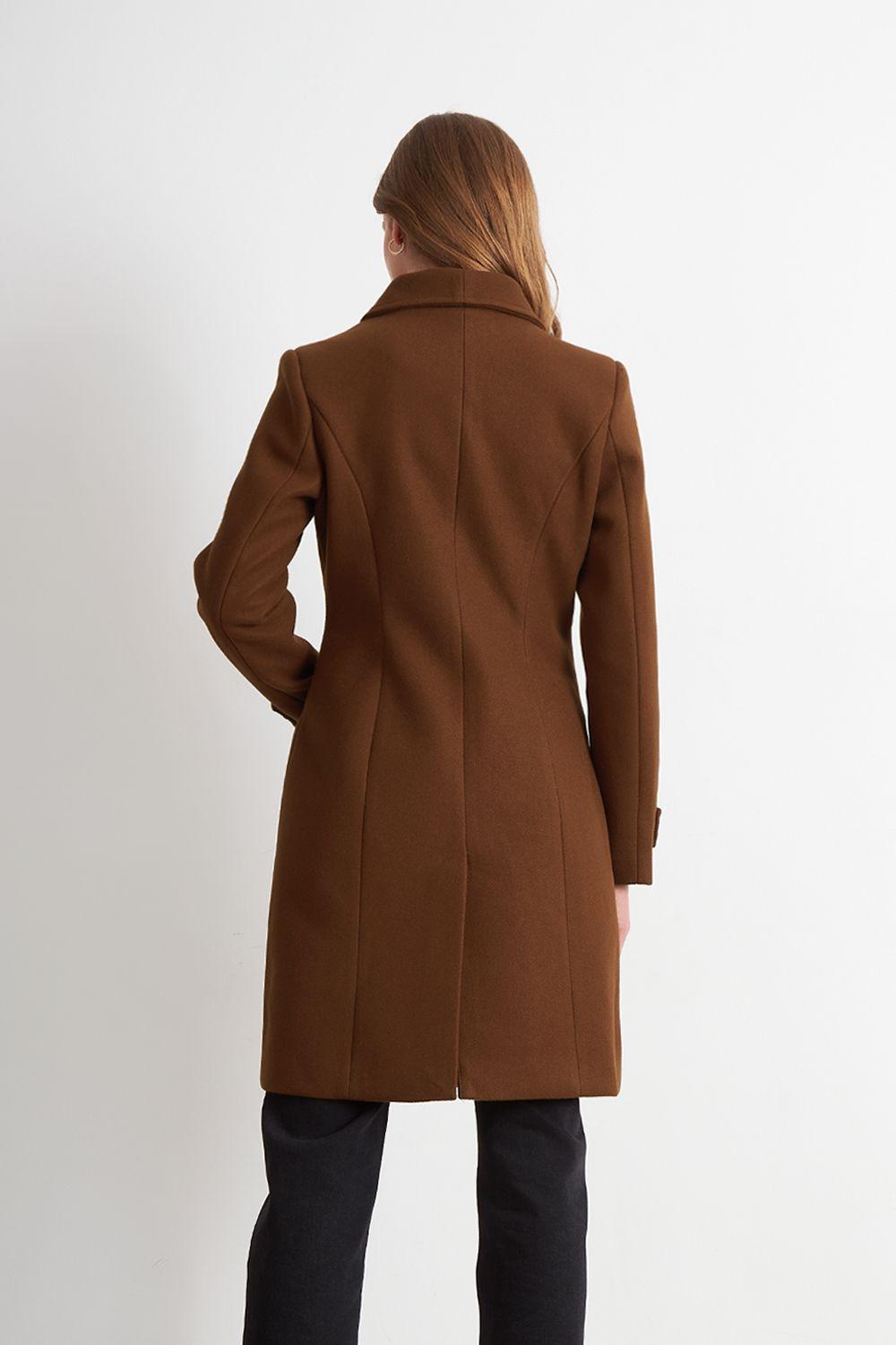 Abrigo Solapa Redonda Café Nicopoly-3