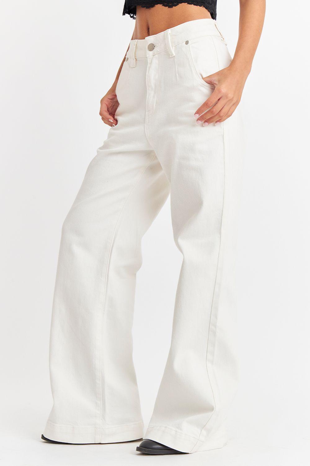 Jeans Wide Leg Blancos Nicopoly-4