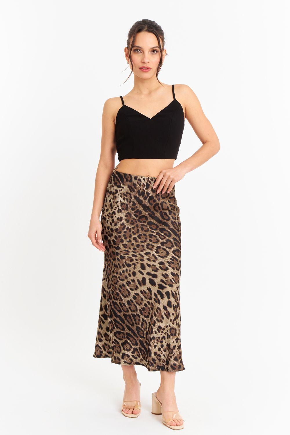 Falda Larga Animal Print-1