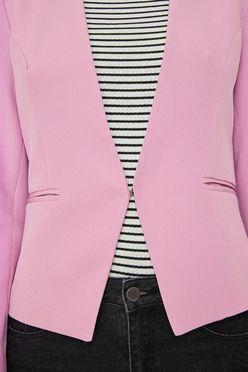 Blazer Entallado Clásico Malva Nicopoly-5