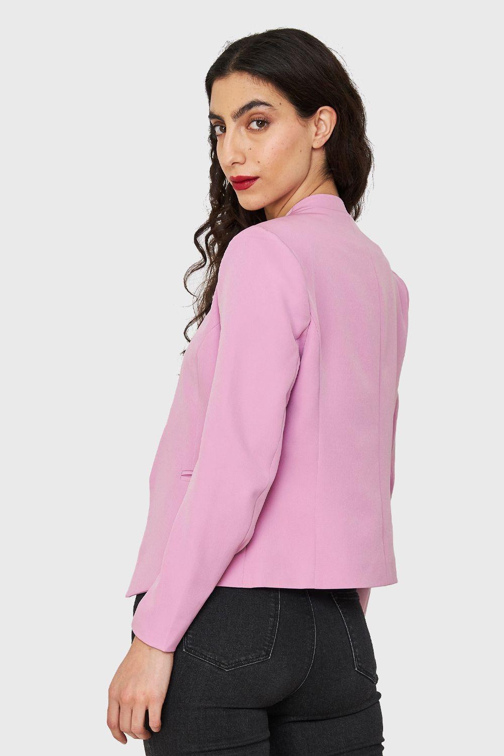 Blazer Entallado Clásico Malva Nicopoly-3