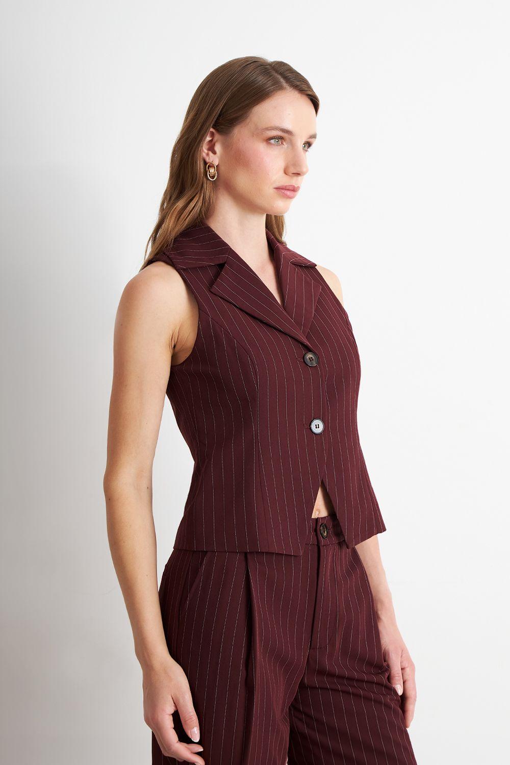 Gilet Burdeo Rayas Diplomáticas Nicopoly-2