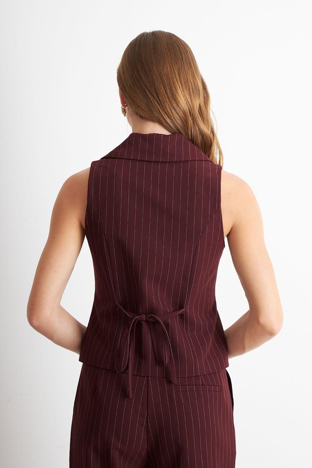 Gilet Burdeo Rayas Diplomáticas Nicopoly-3