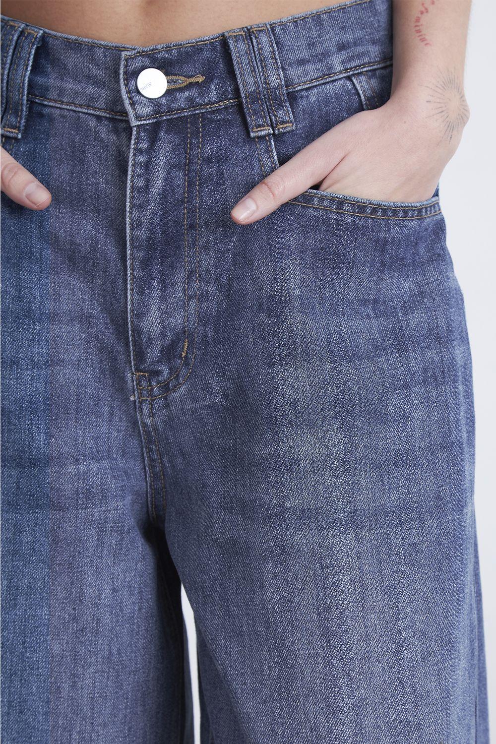 Jeans Wide Leg Ancho Azul Marino Nicopoly-5