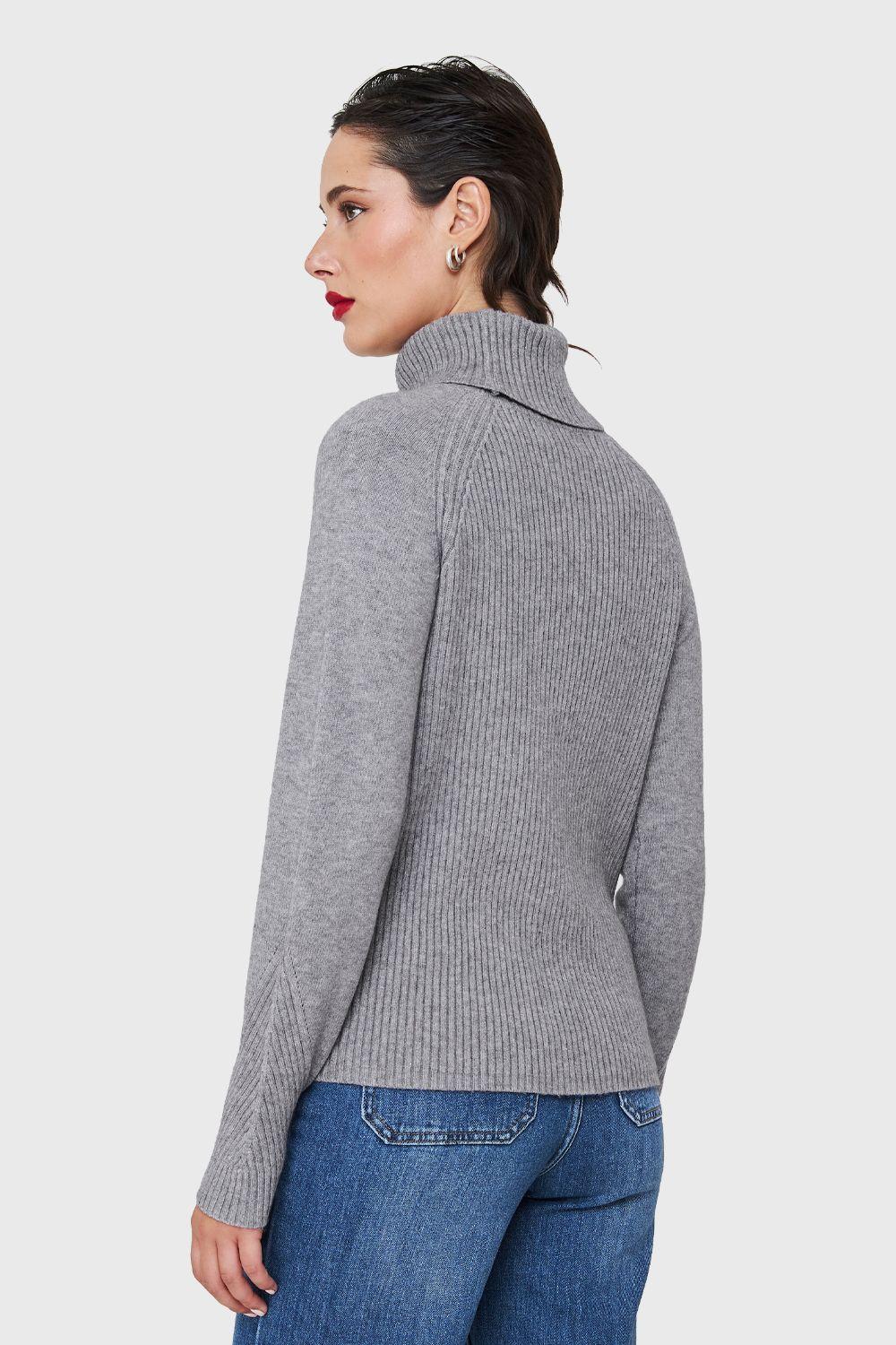 Sweater Beatle Acanalado Gris Nicopoly-3