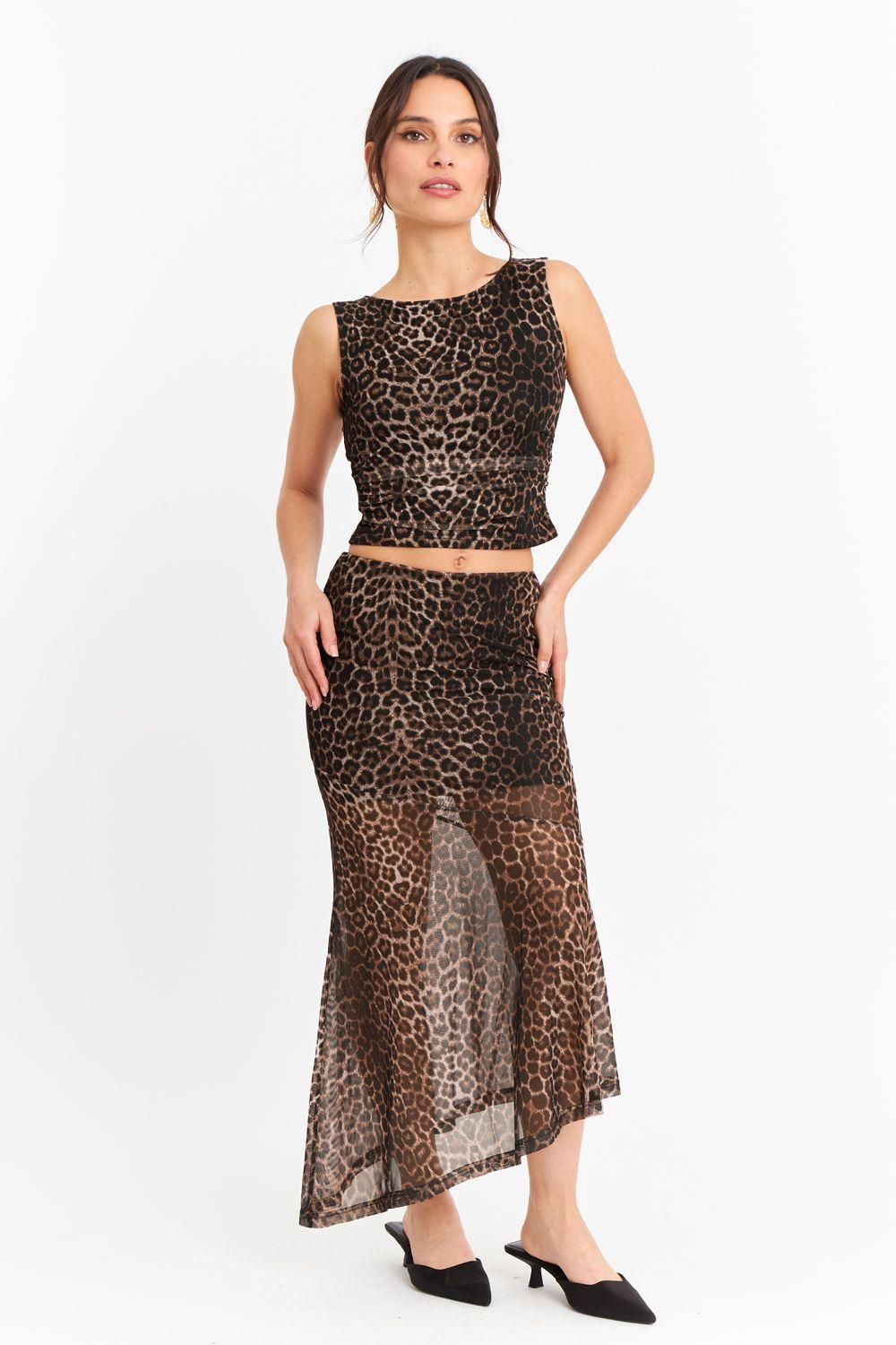 Polera sin Mangas Animal Print-1