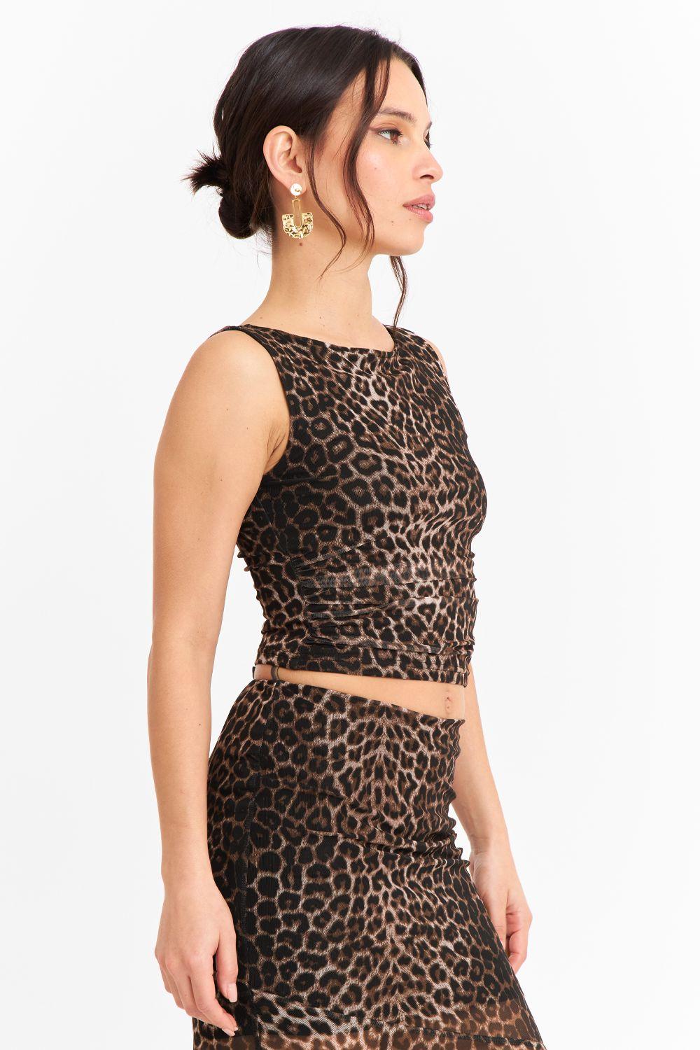 Polera sin Mangas Animal Print-2